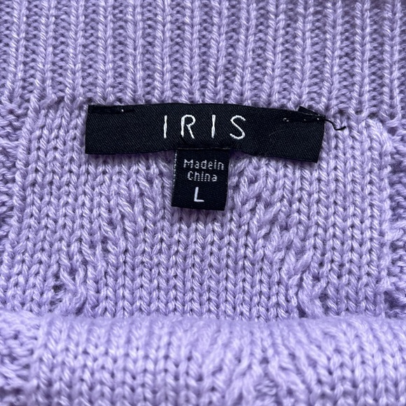 SOLD - Lavender Cable Knit Crop Top **DO NOT BUY** - Picture 2 of 2